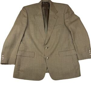 Vintage Wimbledon Wool Plaid Blazer - Size 42R